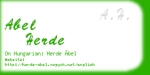 abel herde business card